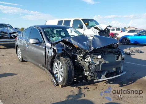 2014 Infiniti Q50 Premium из США, поврежденный, VIN JN1BV7APXEM675811